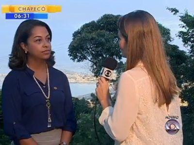 Participação no Programa/Jornal Bom dia SC